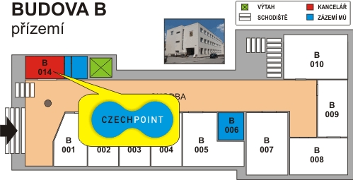 Mapka, kde naleznete pracoviště Czech POINT