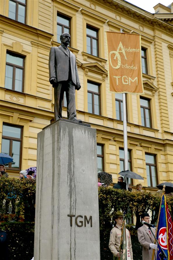 Slavnostní odhalení sochy 1. Československého prezidenta T. G. Masaryka