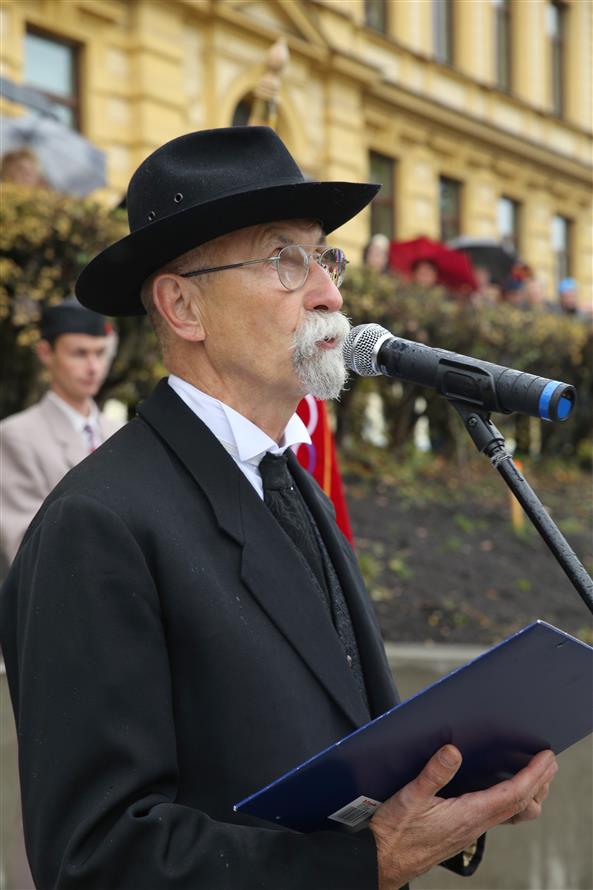 Slavnostní odhalení sochy 1. Československého prezidenta T. G. Masaryka