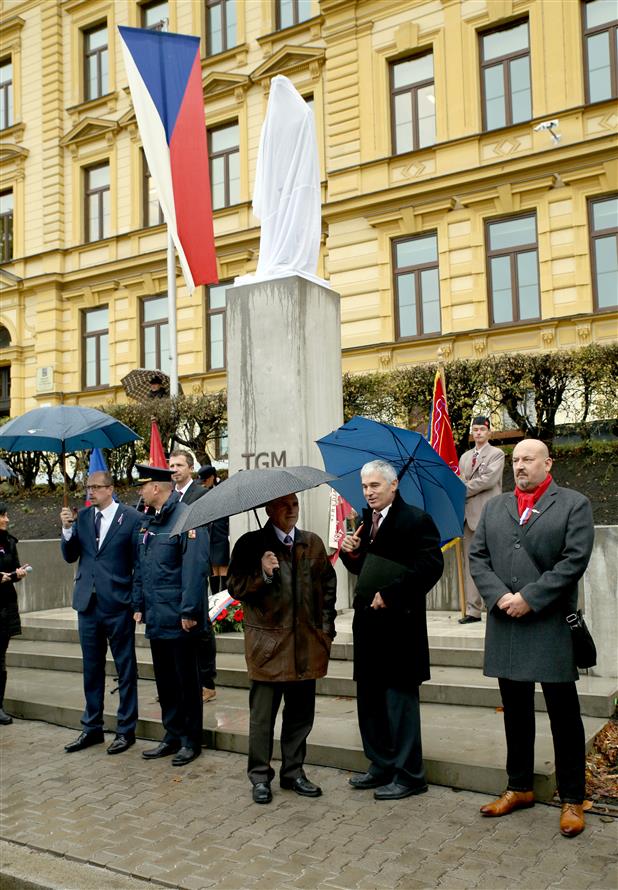 Slavnostní odhalení sochy 1. Československého prezidenta T. G. Masaryka