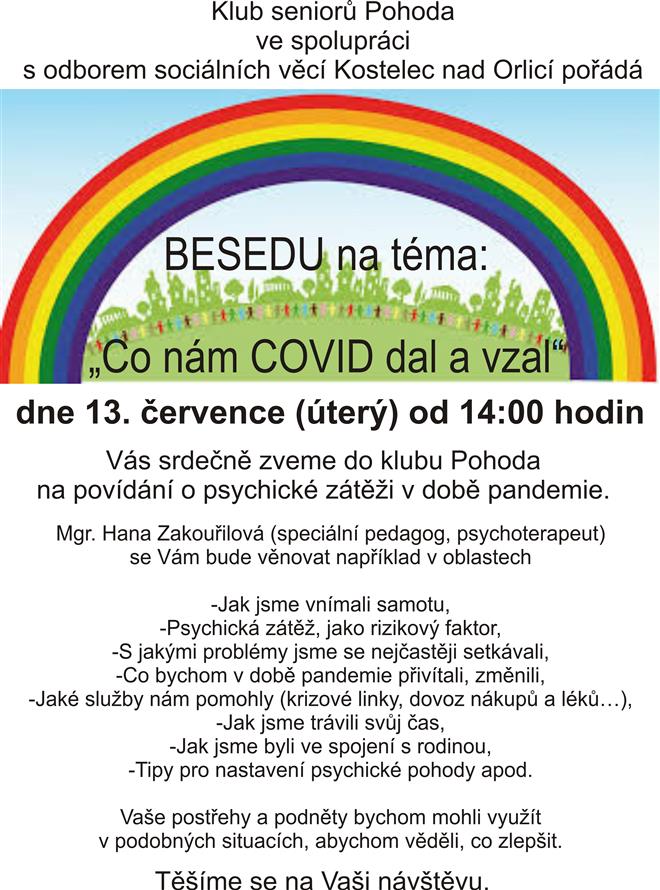 Beseda na téma "Co nám Covid dal a vzal"