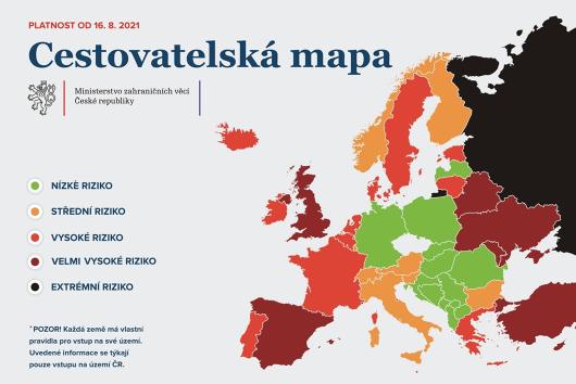 Cestovatelká mapa - semafor - grafický plakát