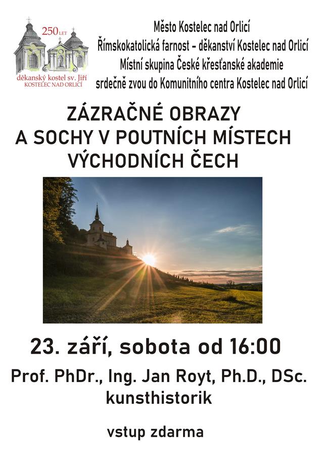 Přednáška Zázračné obrazy a sochy v poutních místech Východních Čech