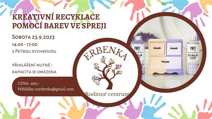 pozvánka, workshop Kreativní recyklace