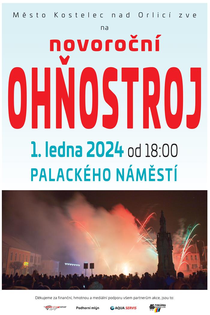 pozvánka, Novoroční ohňostroj 2024