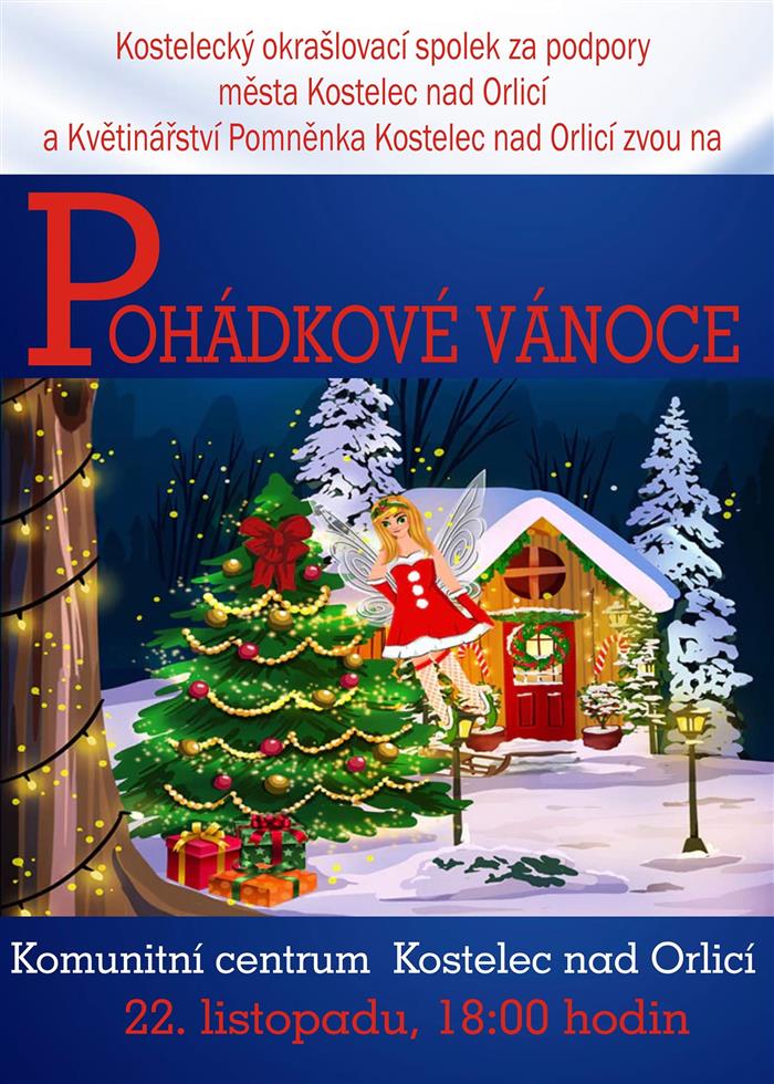 pozvánka, Pohádkové Vánoce s Pomněnkou