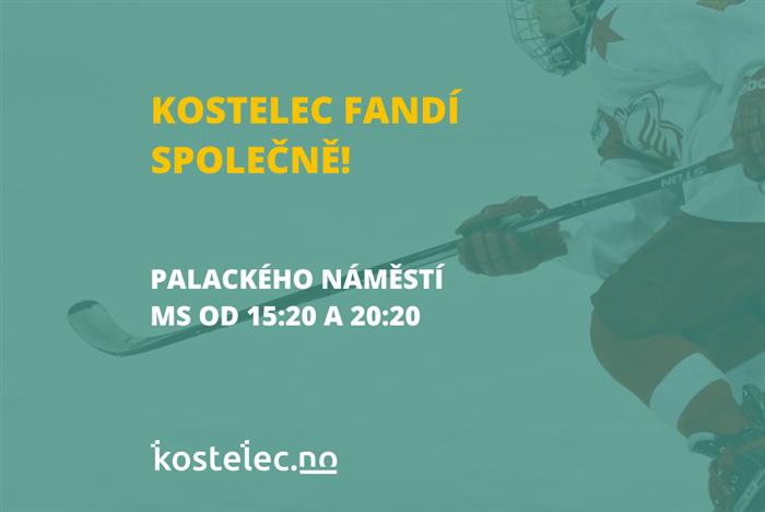 pozvánka, Kostelec fandí společně!