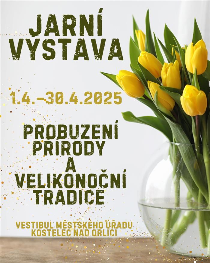 grafická upoutávka, Jarní výstava, 1.4. - 30.4.2025