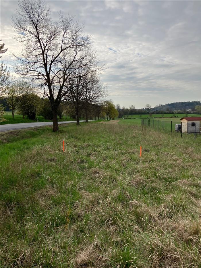 fotografie, začíná výstavba chodníku ze Skály do Kostelecké Lhoty