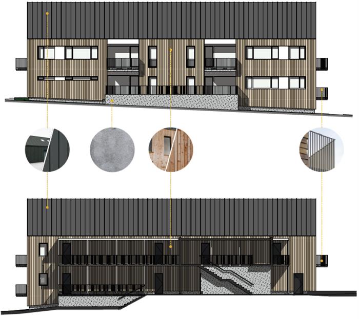 projektová vizualizace, byty Kostelecká Lhota