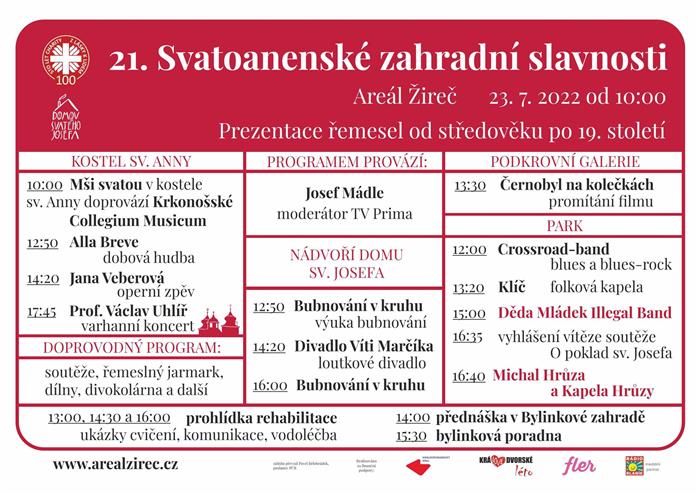 Svatoanenské zahradní slavnosti - program