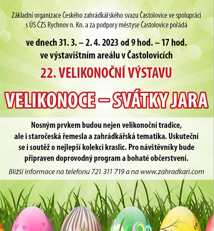 VELIKONOČNÍ VÝSTAVA V ČASTOLOVICÍCH