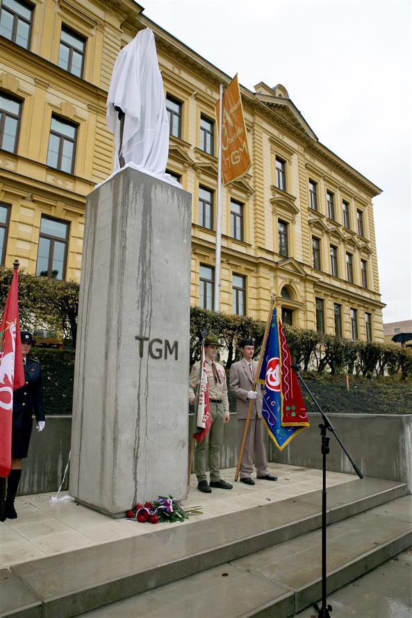 Slavnostní odhalení sochy 1. Československého prezidenta T. G. Masaryka