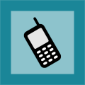 grafická ikona, mobilní telefon