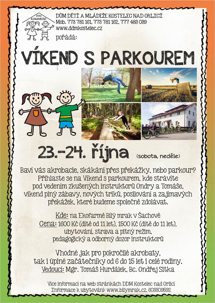 DDM - Parkour víkend plakát