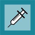 grafická ikona, očkování