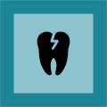 grafická ikona, zubní pohotovost