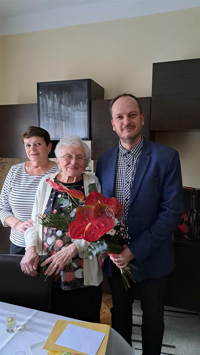Nejstarší obyvatelka Kostelce nad Orlicí oslavila 102. narozeniny