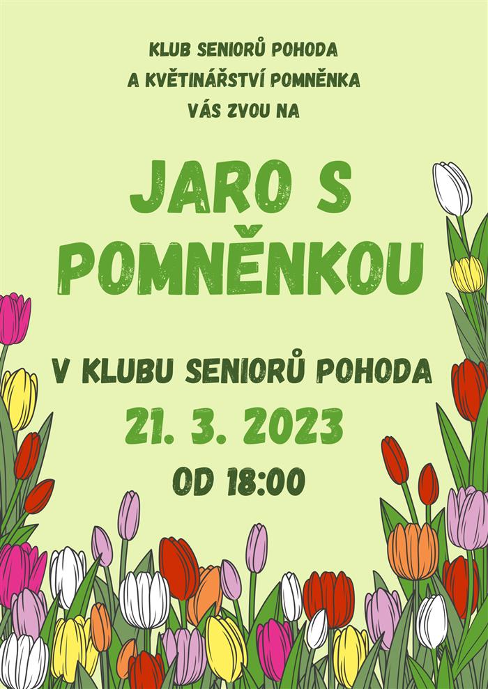 Jaro s Pomněnkou 23. března od 18:00 hodin